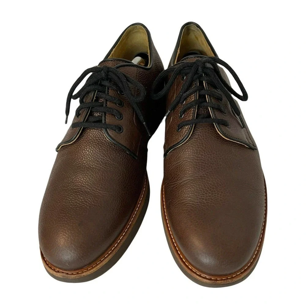 Samuel Hubbard Oxford Chestnut Leather Vibram Men's Founder Comfort Shoe Size 10